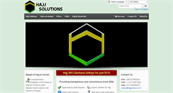 Desktop Screenshot of hajjsolutions.com